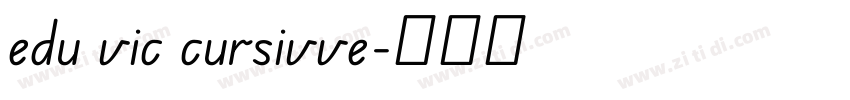 edu vic cursivve字体转换